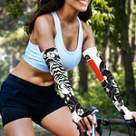 Japanese White Tiger Tattoo Print Sun Protection Arm Sleeves