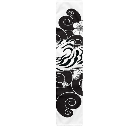 Japanese White Tiger Tattoo Print Table Runner