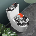 Japanese White Tiger Tattoo Print Toilet Lid And Tank Cover Set