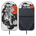 Japanese White Tiger Tattoo Print Waterproof Car Seat Cover