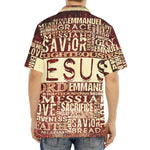 Jesus Religious Words Print Aloha Shirt