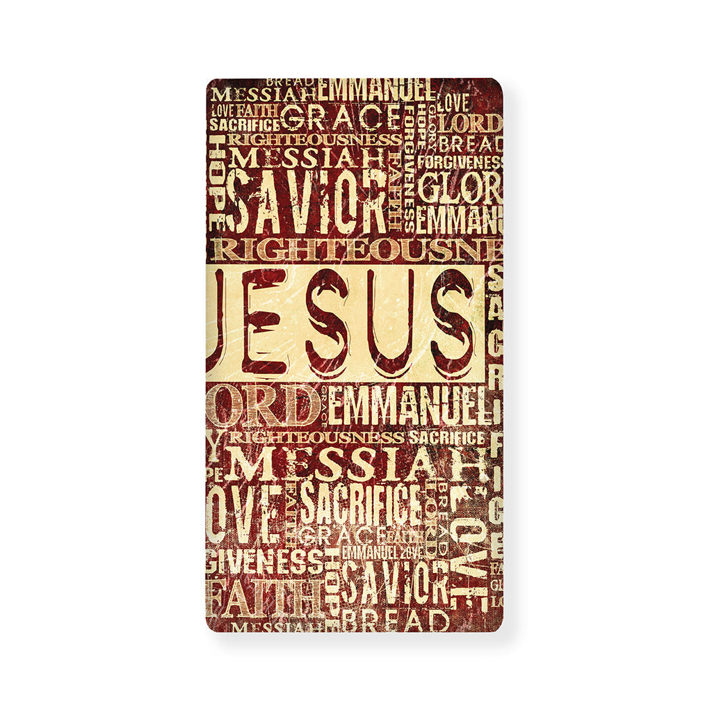 Jesus Religious Words Print Baby Crib Sheet