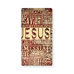 Jesus Religious Words Print Baby Crib Sheet
