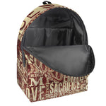Jesus Religious Words Print Backpack