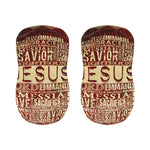 Jesus Religious Words Print Bar Stool Covers