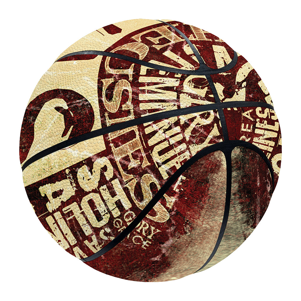 Jesus Religious Words Print Basketball