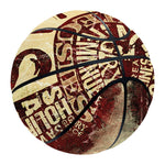 Jesus Religious Words Print Basketball