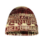 Jesus Religious Words Print Beanie