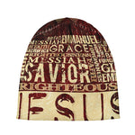 Jesus Religious Words Print Beanie