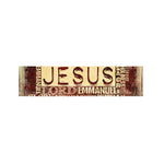 Jesus Religious Words Print Bed Runner