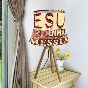 Jesus Religious Words Print Bell Lamp Shade