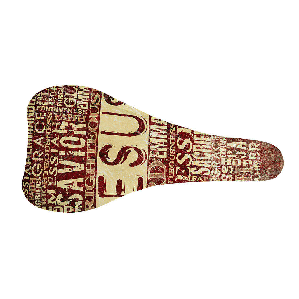 Jesus Religious Words Print Bicycle Seat Cover