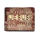 Jesus Religious Words Print Bifold Wallet