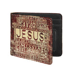 Jesus Religious Words Print Bifold Wallet