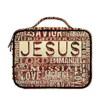 Jesus Religious Words Print Briefcase Bible Bag