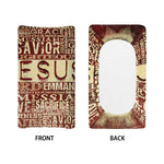 Jesus Religious Words Print Changing Pad Cover