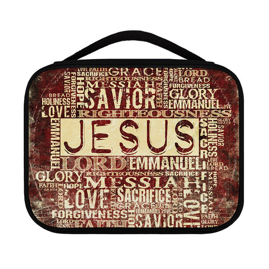 Jesus Religious Words Print Classic Bible Case