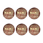 Jesus Religious Words Print Coaster Set