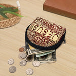 Jesus Religious Words Print Coin Purse