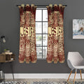 Jesus Religious Words Print Grommet Curtain Panels