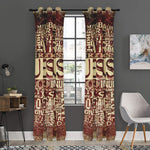 Jesus Religious Words Print Curtain