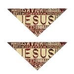 Jesus Religious Words Print Dog Bandana