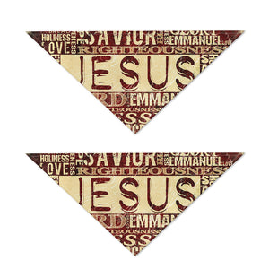 Jesus Religious Words Print Dog Bandana