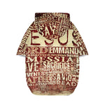 Jesus Religious Words Print Dog Zip Up Hoodie