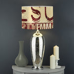 Jesus Religious Words Print Drum Lamp Shade