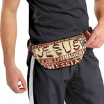 Jesus Religious Words Print Fanny Pack