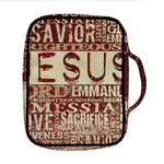 Jesus Religious Words Print Front Pocket Bible Bag