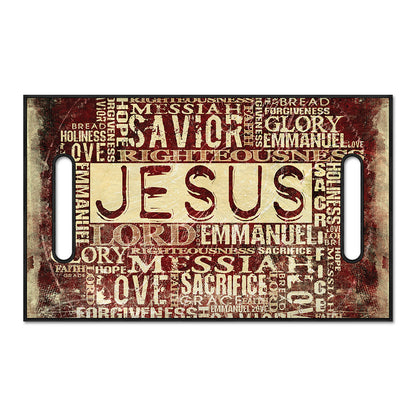 Jesus Religious Words Print Golf Cart Seat Cover