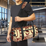 Jesus Religious Words Print Gym Bag