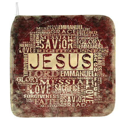 Jesus Religious Words Print Hand Towel