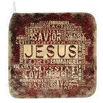 Jesus Religious Words Print Hand Towel
