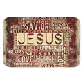 Jesus Religious Words Print Indoor Door Mat