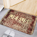 Jesus Religious Words Print Indoor Door Mat