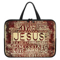 Jesus Religious Words Print Laptop Sleeve With Handle