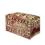 Jesus Religious Words Print Leather Tissue Box Cover