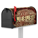 Jesus Religious Words Print Mailbox Cover