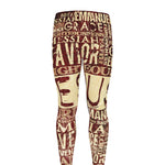 Jesus Religious Words Print Men's leggings