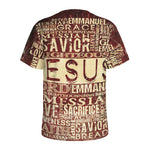Jesus Religious Words Print Men's Sports T-Shirt