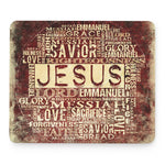Jesus Religious Words Print Mouse Pad