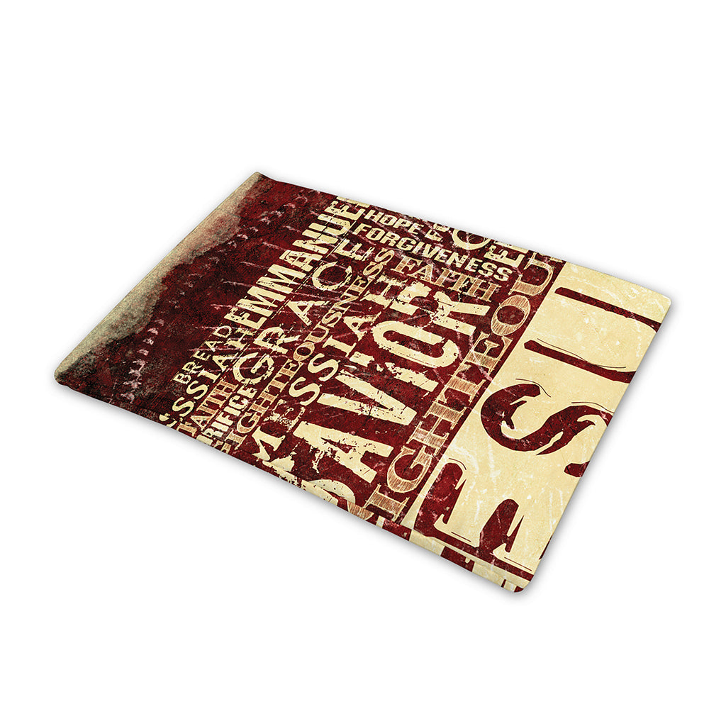 Jesus Religious Words Print Pet Cooling Mat Cover