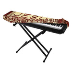Jesus Religious Words Print Piano Keyboard Cover