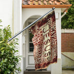 Jesus Religious Words Print Polyester Flag