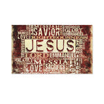 Jesus Religious Words Print Polyester Flag