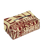 Jesus Religious Words Print Rectangle Tissue Box Cover