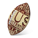 Jesus Religious Words Print Rugby Ball
