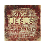 Jesus Religious Words Print Silk Bandana